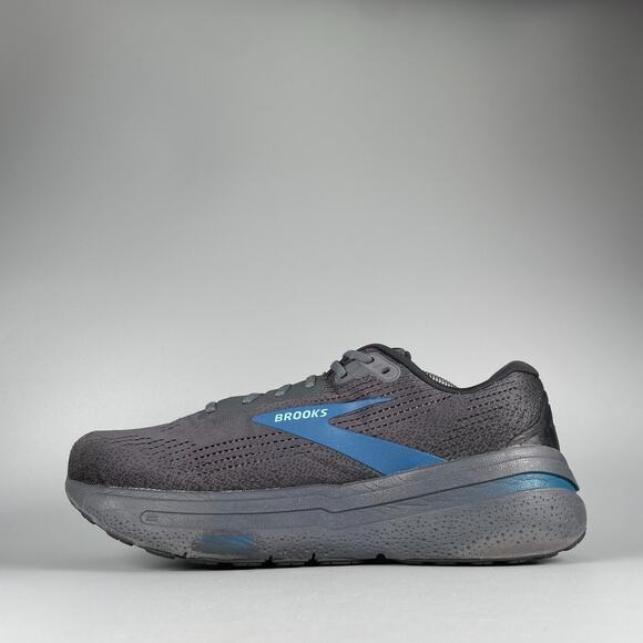 Brooks Ghost Max 2 Men\'s 11.5 4E Ebony Cockatoo Blue Sapphire Running Sneakers